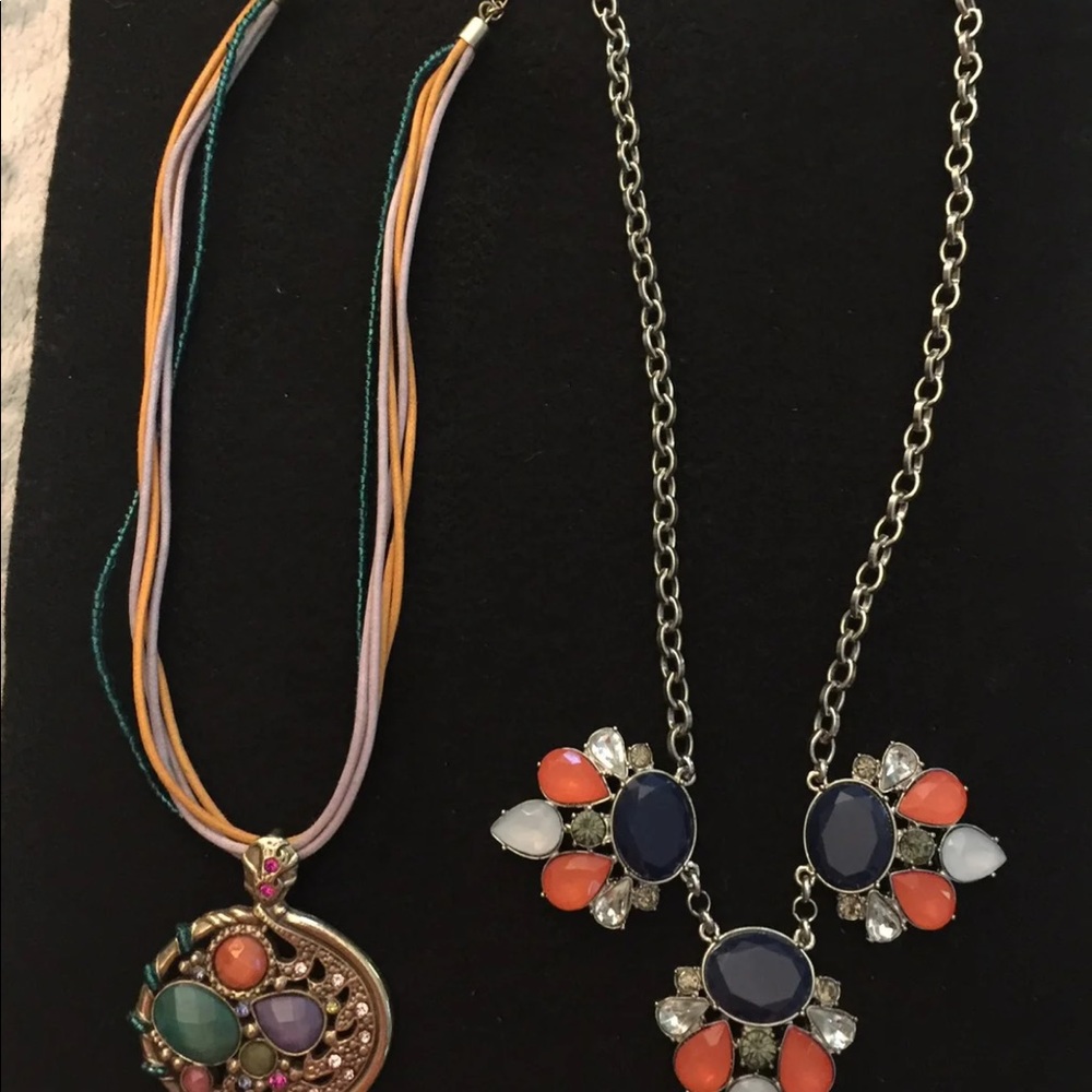 2 Beautiful, Rhinestone Statement Necklaces - image 4